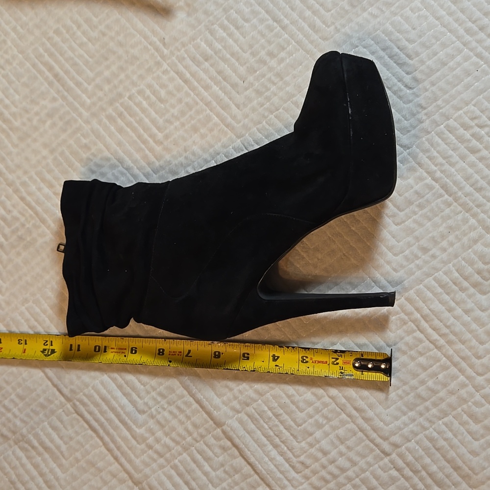 Aldo Black Suede Ankle Boots, Platform, High Heels, Size EU 40, US 9.5 - Picture 8 of 8